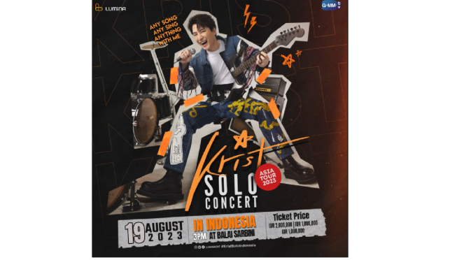 Krist Nurse holds a concert in Indonesia in August, tickets start at IDR 1 million