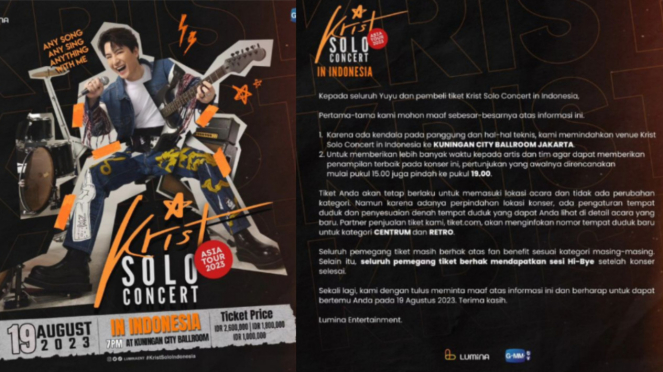 Thai Singer Krist Nurse Concert Location in Jakarta Moved, Record Detailed Information